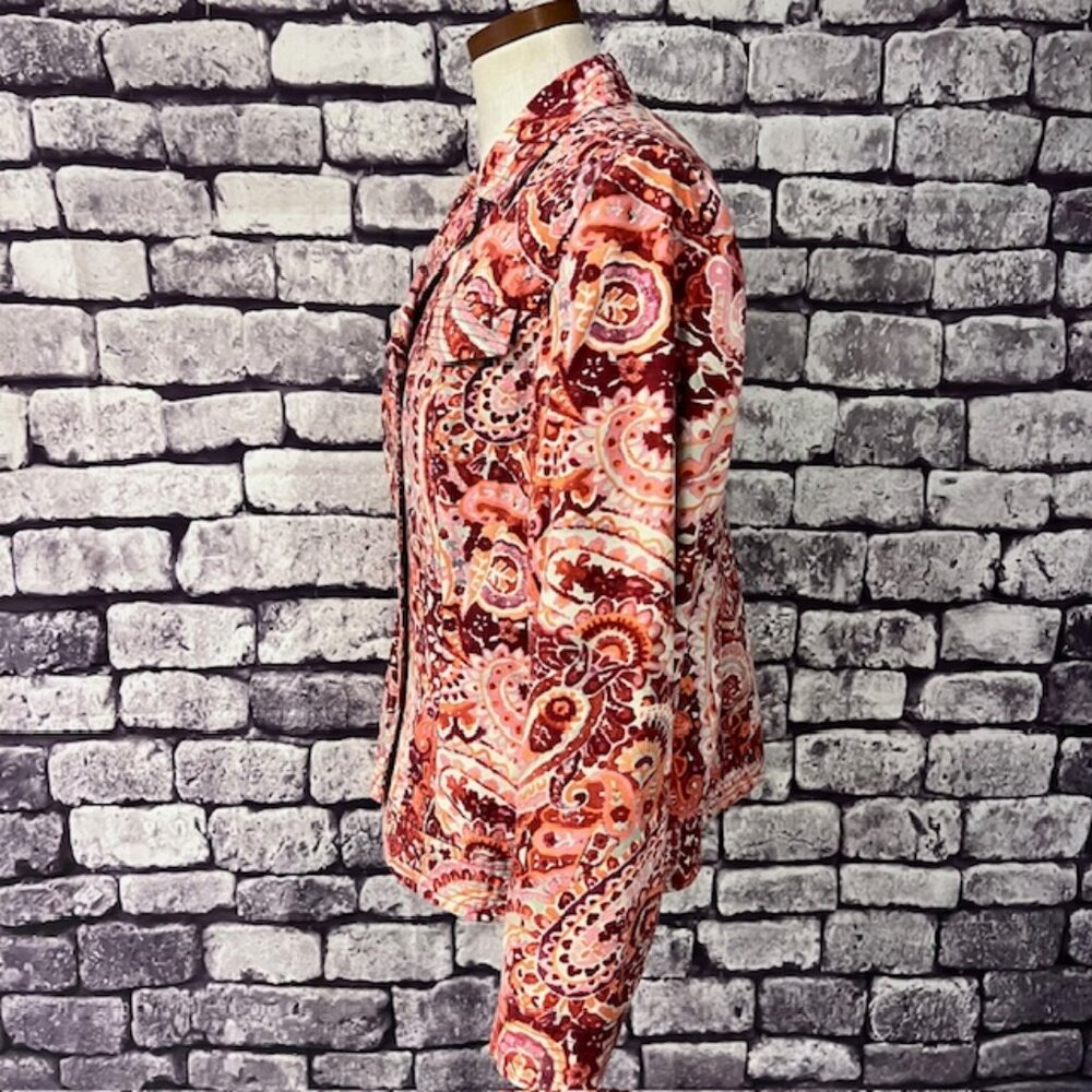 Coldwater Creek Multicolored Button Down Jacket S… - image 4